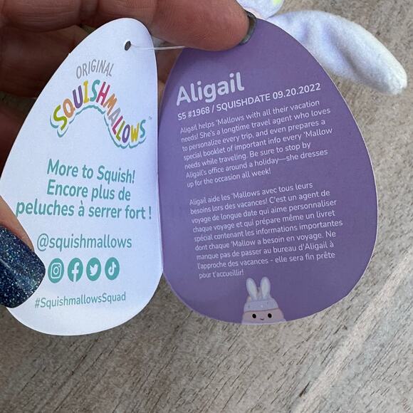 Squishmallows Aligail the Easter Cupcake Plush Stuffed Toy Small New - Picture 9 of 9